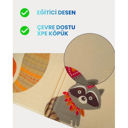 Holmen Oyun Matı Minik Hayvanlar Soft Katlanabilir 150*200 cm